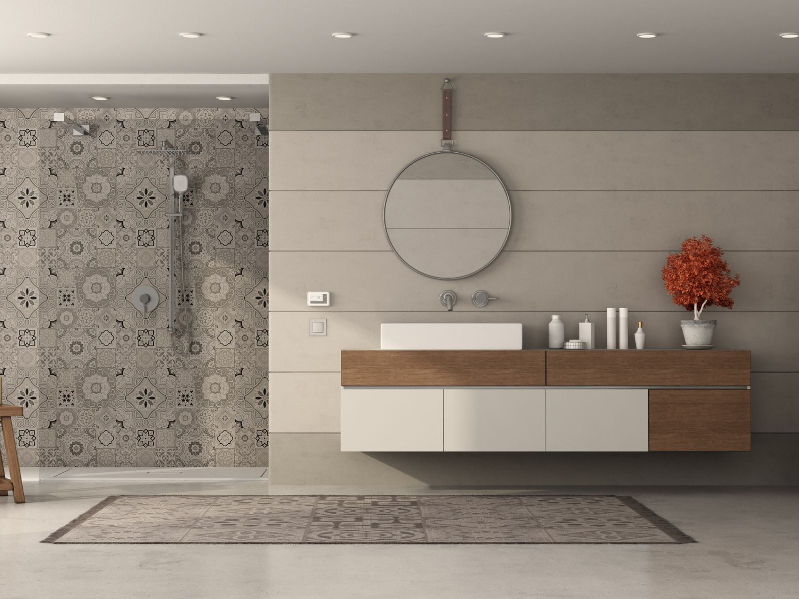 FloorMe! Modern Bathroom Tile in Nashua, NH