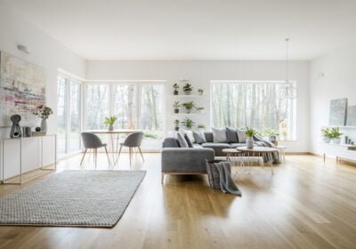 Beautiful open living space with Hardwood Flooring from FloorMe! in Nashua, NH